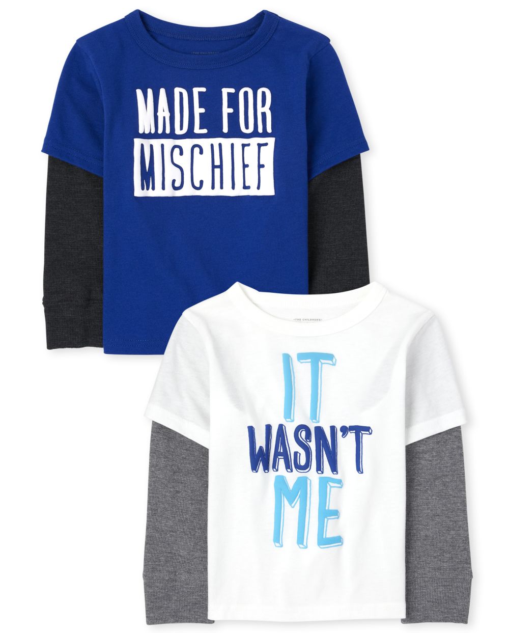 

s Toddler Boys Mischief Thermal 2 In 1 Top 2-Pack - Multi - The Children's Place