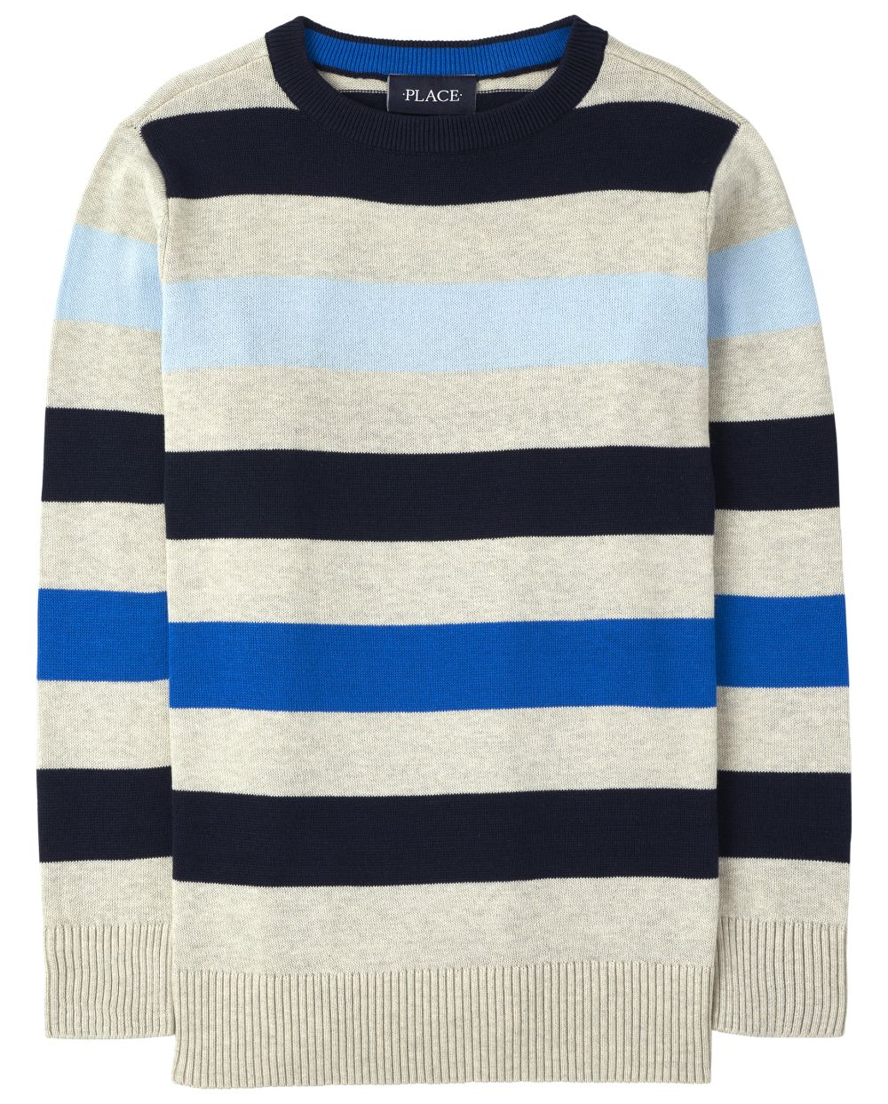 

Boys Boys Striped Sweater - Gray - The Children's Place