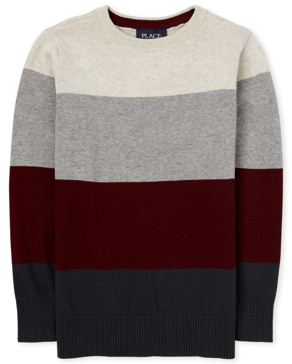

Boys Boys Colorblock Sweater - Red - The Children's Place