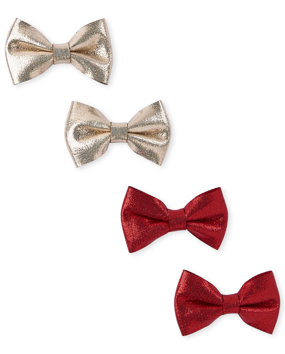 

Girls Bow Hair Clip 4-Pack - Metallic - The Children's Place