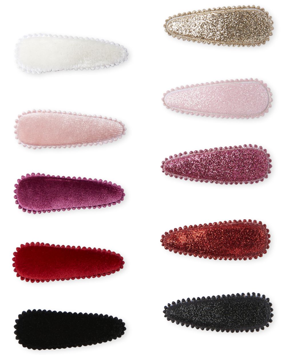 

Girls Velvet Hair Clip 10-Pack - Multi - The Children's Place