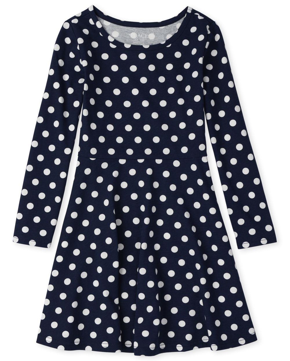 

Girls Print Skater Dress - Blue - The Children's Place