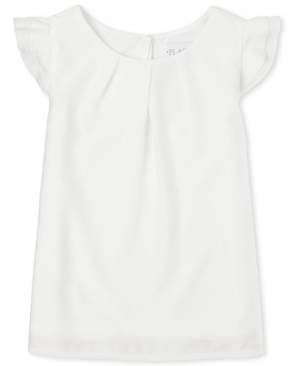 

Girls Crepe Top - White - The Children's Place