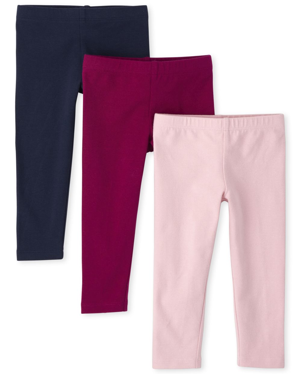 

Baby Girls Toddler Leggings 3-Pack - Pink - The Children's Place