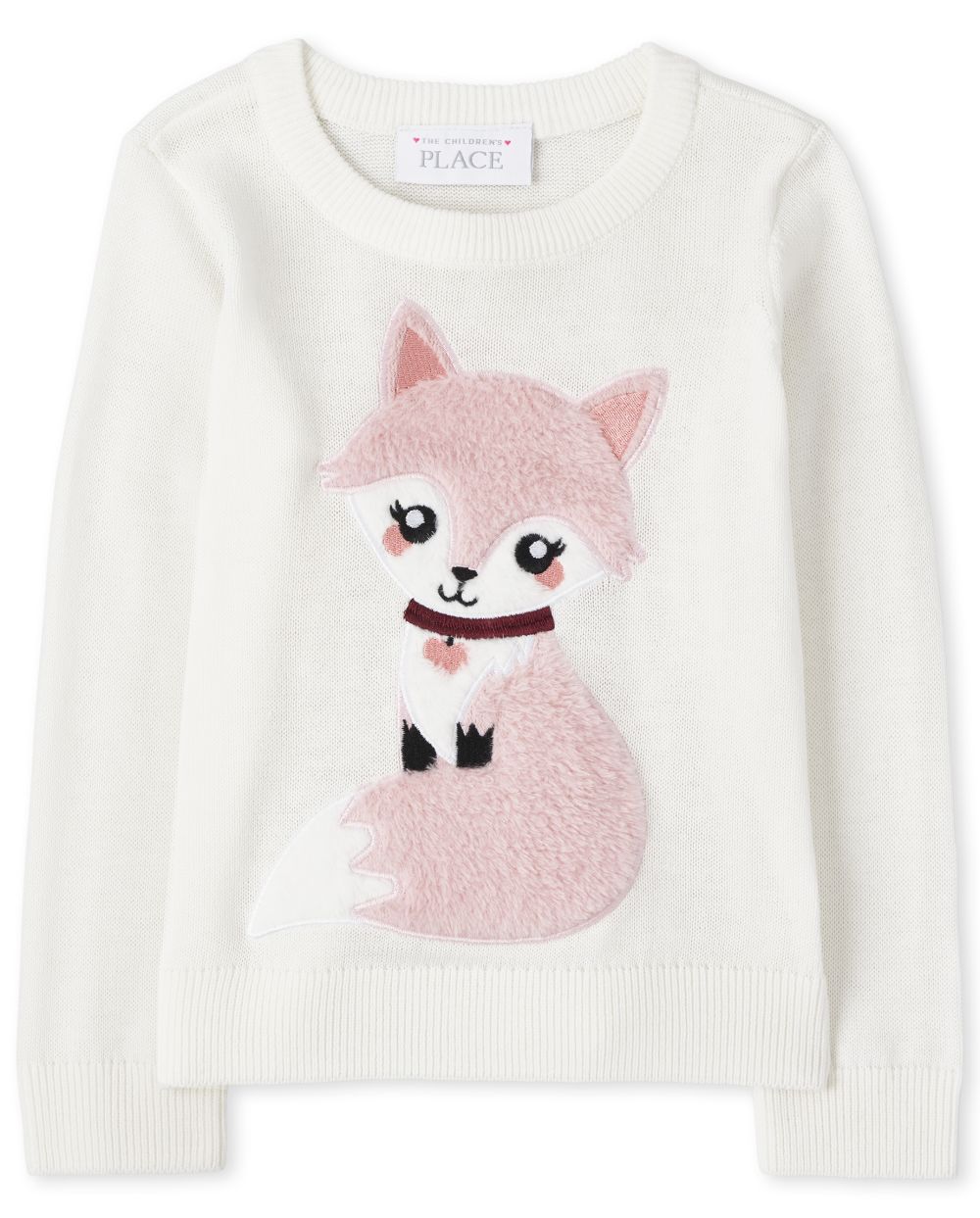 

s Baby And Toddler Animal Sweater - White - The Children's Place