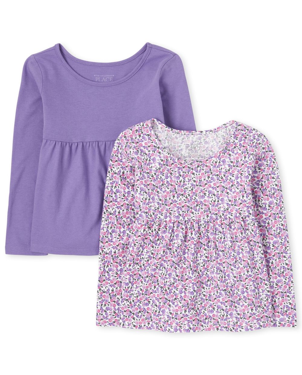 

s Toddler Print Tunic Top 2-Pack - Purple - The Children's Place