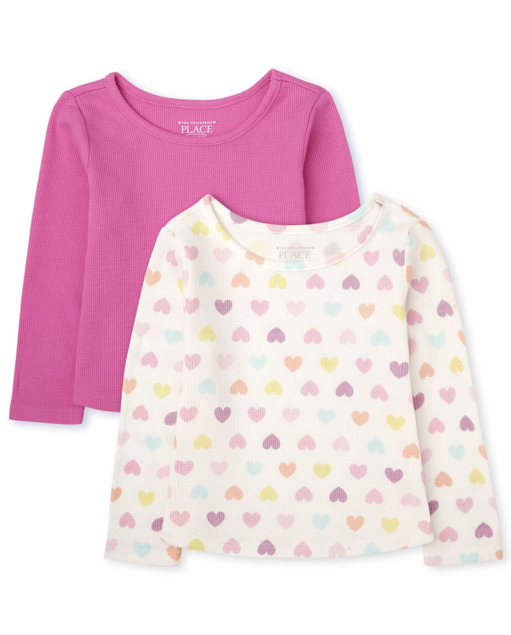 

s Toddler Rainbow Star Thermal Top 2-Pack - Pink - The Children's Place