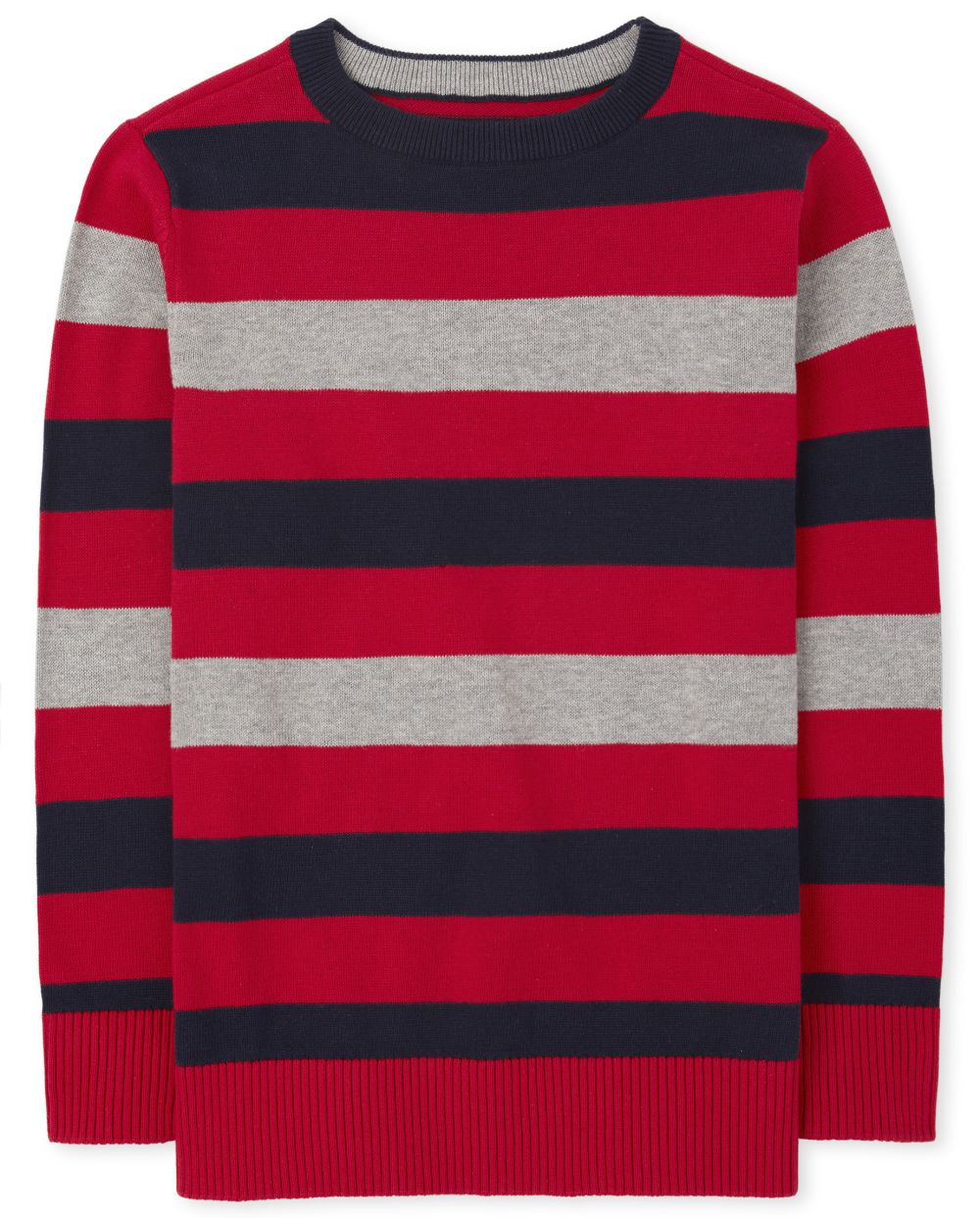 

Boys Boys Striped Sweater - Red - The Children's Place