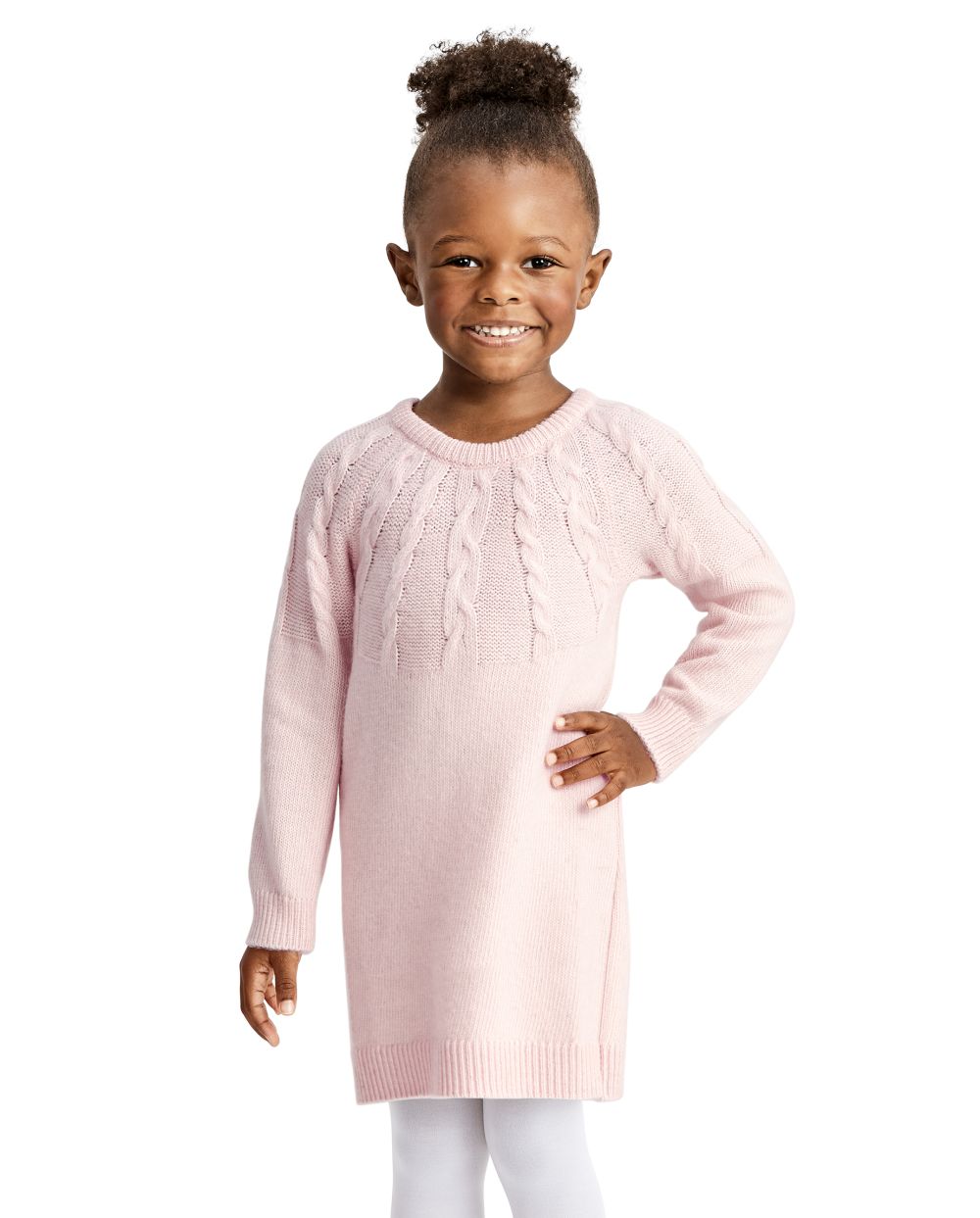 

s Baby And Toddler Cable Knit Sweater Dress - Purple - The Children's Place