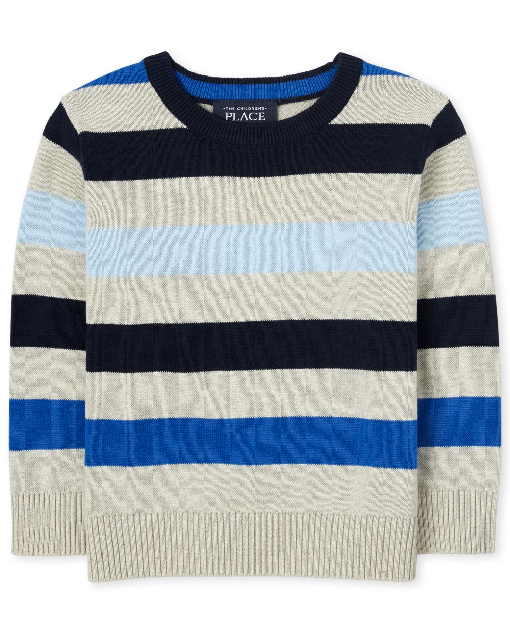 

s Toddler Boys Striped Sweater - Gray - The Children's Place