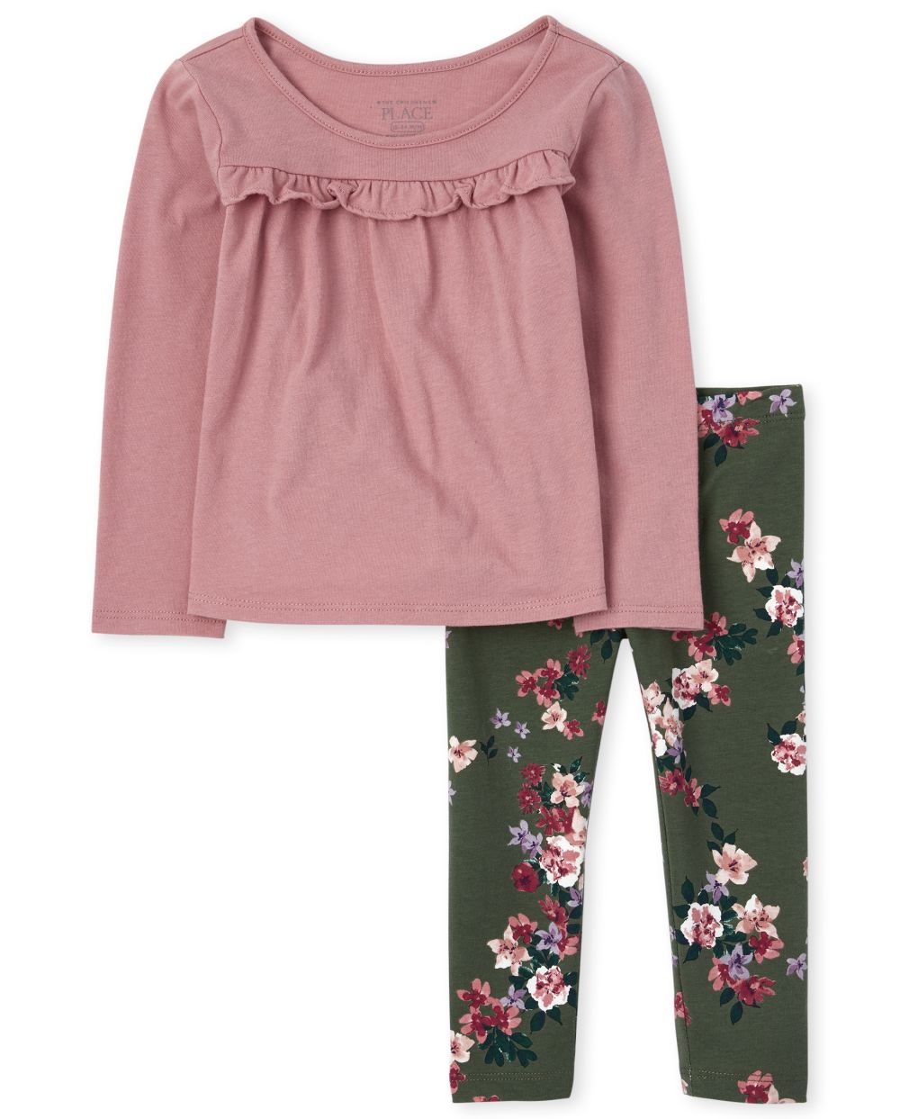 

Baby Girls Toddler Floral Outfit Set - Pink - The Children's Place