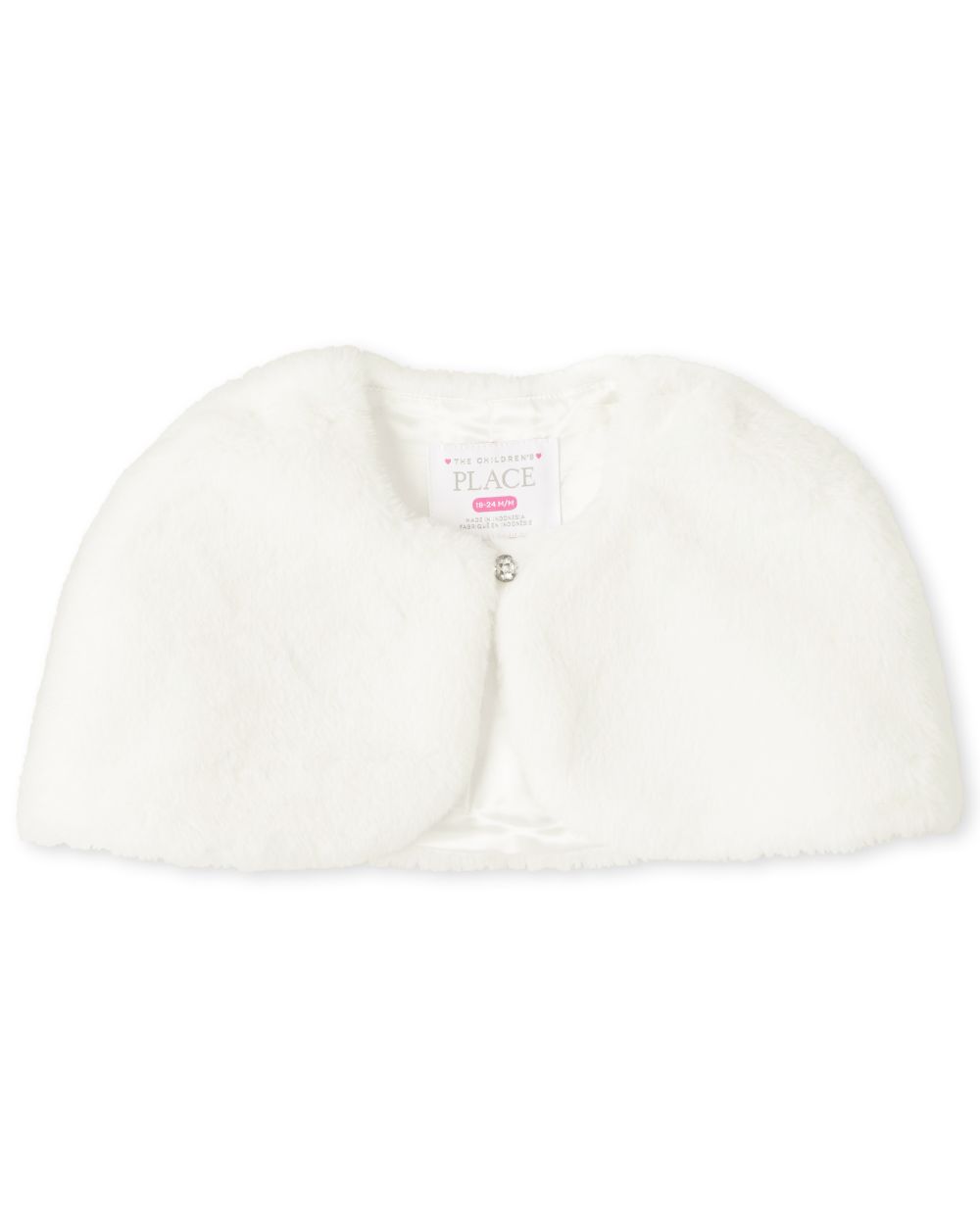 s Toddler Faux Fur Cape - White - The Children's Place