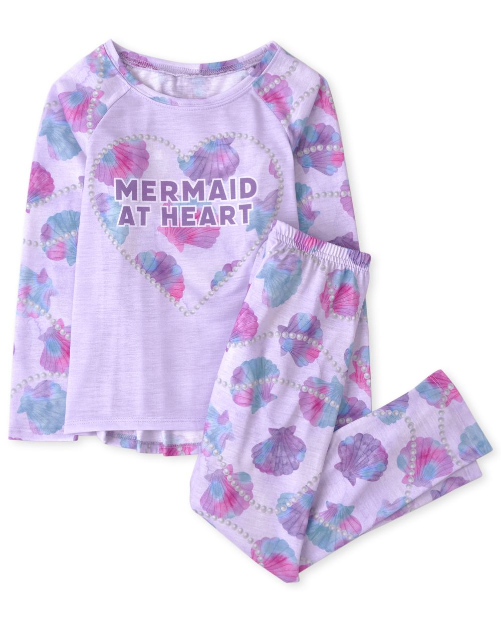 

Girls Mermaid At Heart Pajamas - Purple - The Children's Place