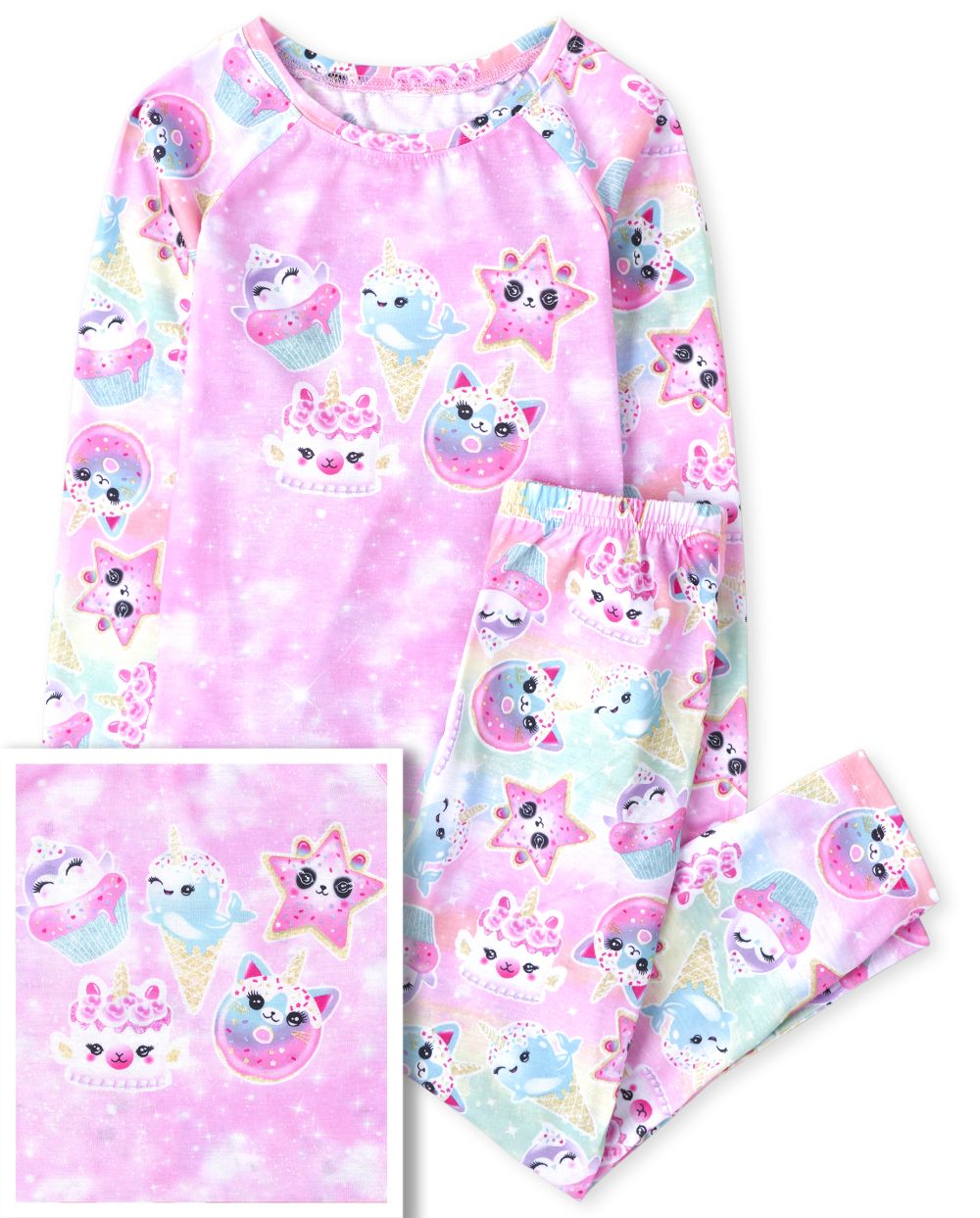

Girls Squishies Pajamas - Pink - The Children's Place
