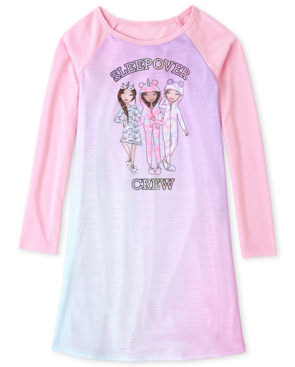 

Girls Sleepover Crew Nightgown - Pink - The Children's Place