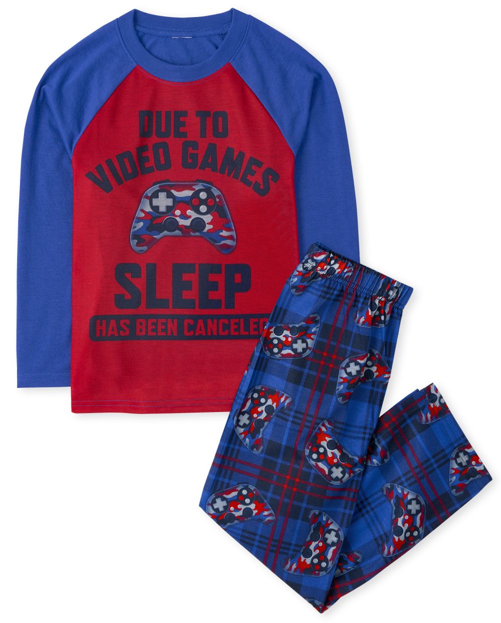 

Boys Boys Due To Video Games Pajamas - Blue - The Children's Place