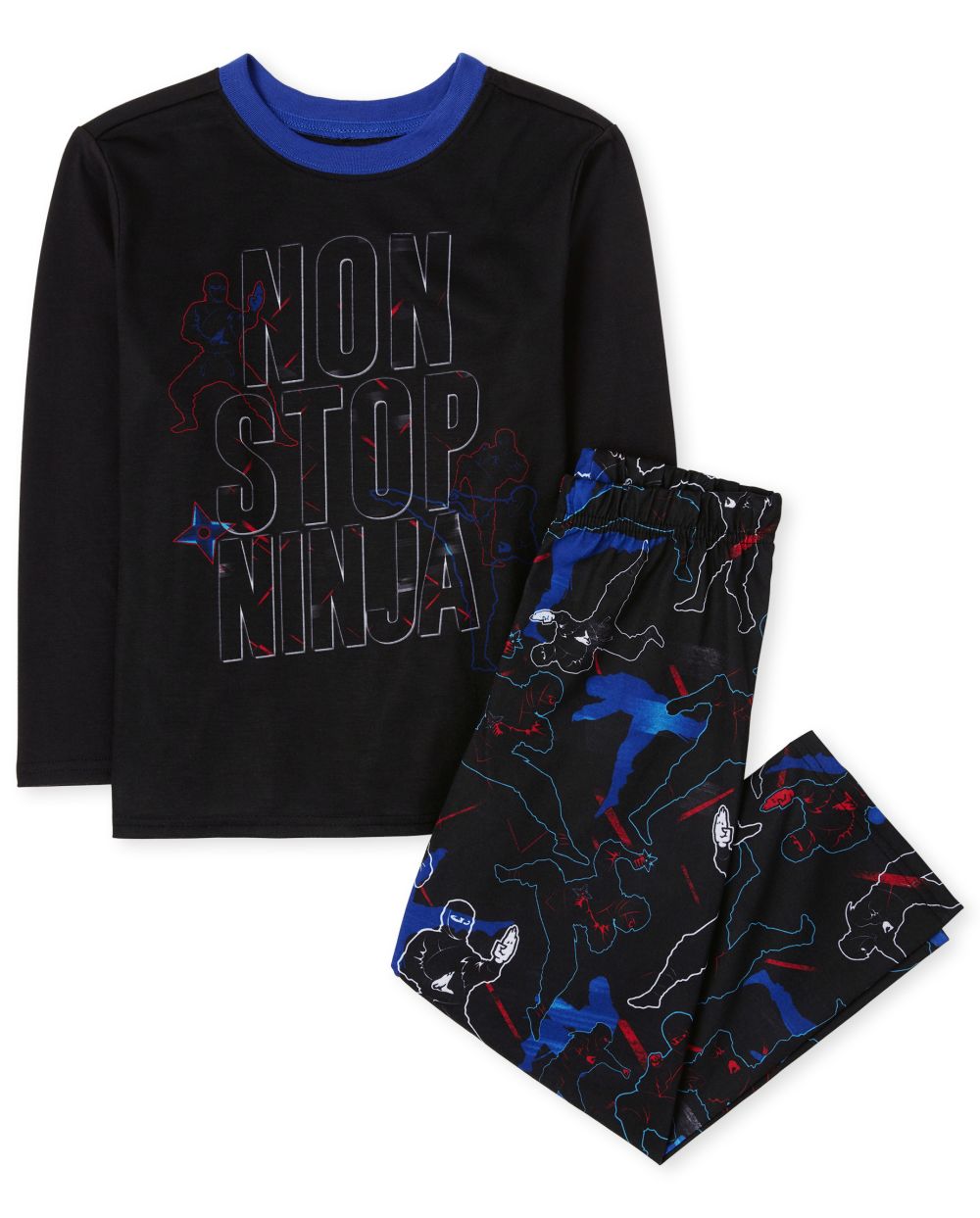 

s Boys Non Stop Ninja Pajamas - Black - The Children's Place