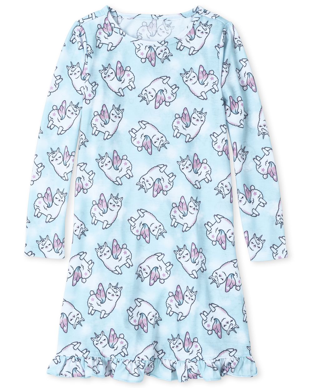 

Girls Llamacorn Nightgown - Blue - The Children's Place