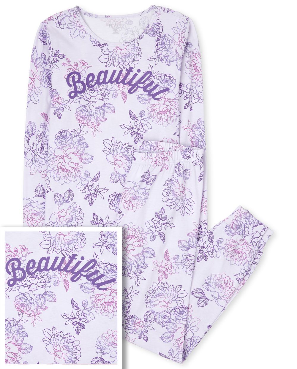 

Womens Mommy And Me Beautiful Matching Cotton Pajamas - Purple - The Children' Place