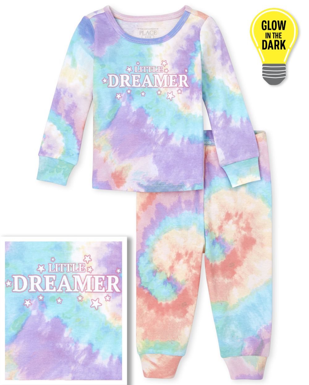 

s Baby And Toddler Glow Dreamer Snug Fit Cotton Pajamas - Purple - The Children's Place