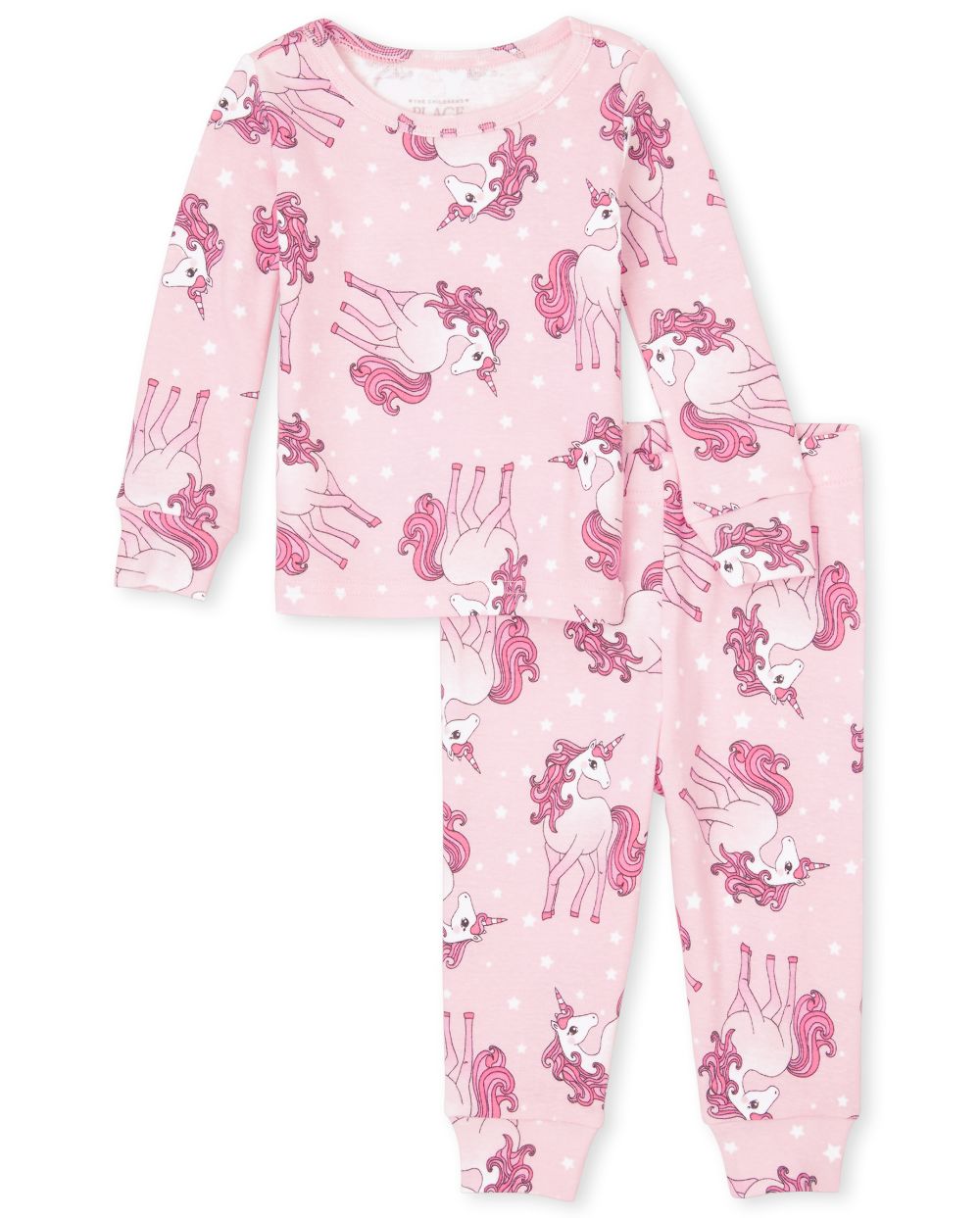 

s Baby And Toddler Unicorn Snug Fit Cotton Pajamas - Pink - The Children's Place