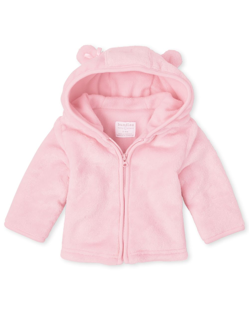 

s Baby Bear Faux Fur Cozy Jacket - Pink - The Children's Place