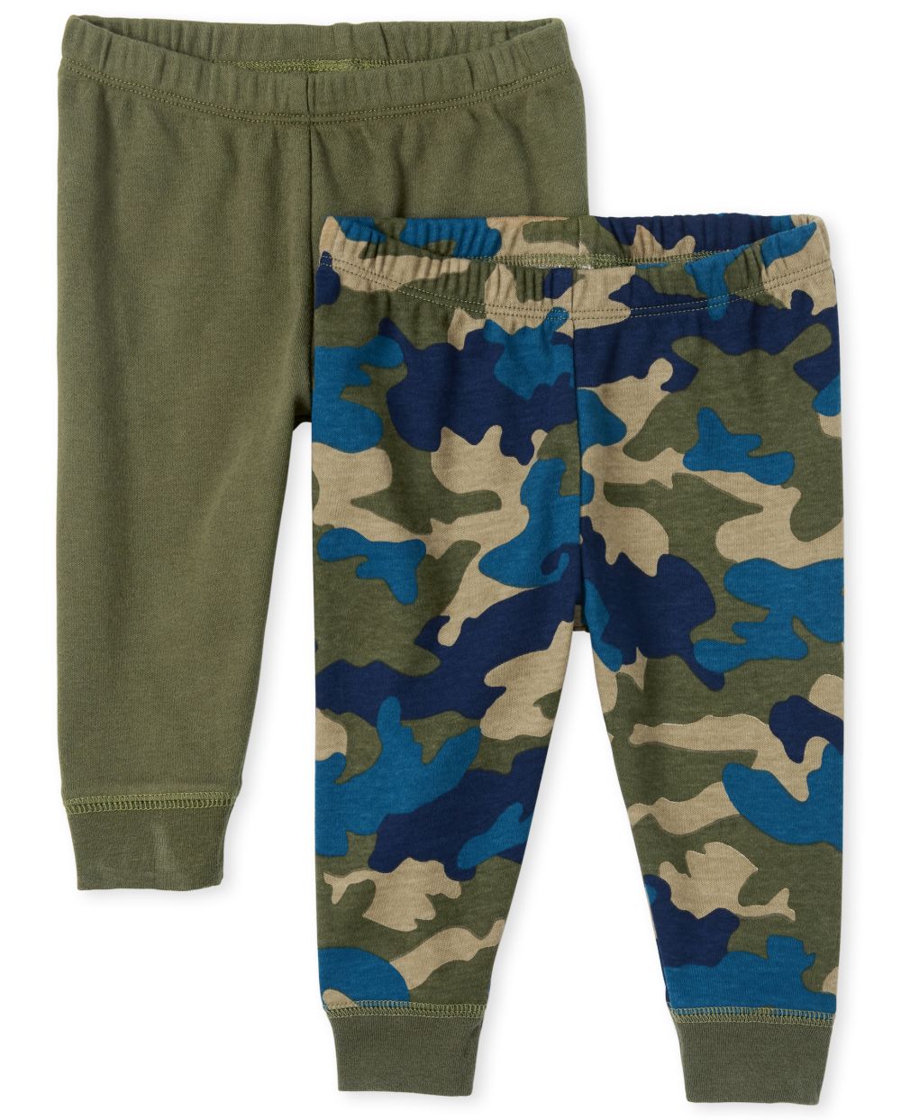 

Newborn Baby Boys Camo Pants 2-Pack - Green - The Children's Place