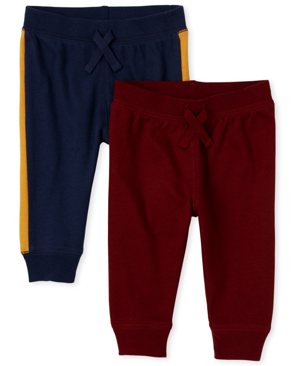 

Newborn Baby Boys Side Stripe Pants 2-Pack - Red - The Children's Place