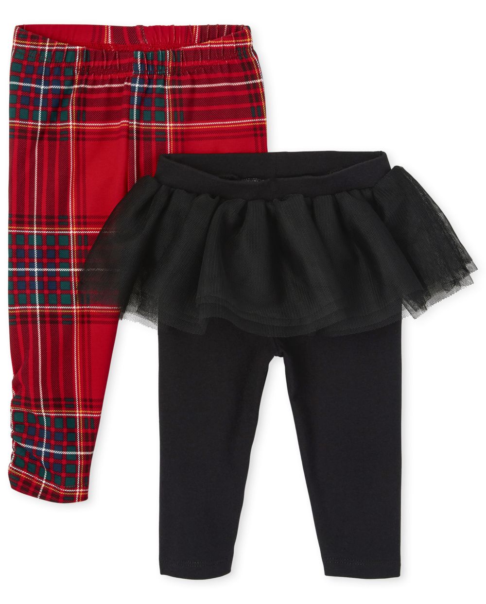 

Newborn Baby Tartan Pants 2-Pack - Black - The Children's Place
