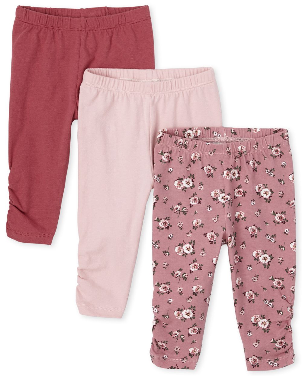 

Newborn Baby Essential Pants 3-Pack - Pink - The Children's Place