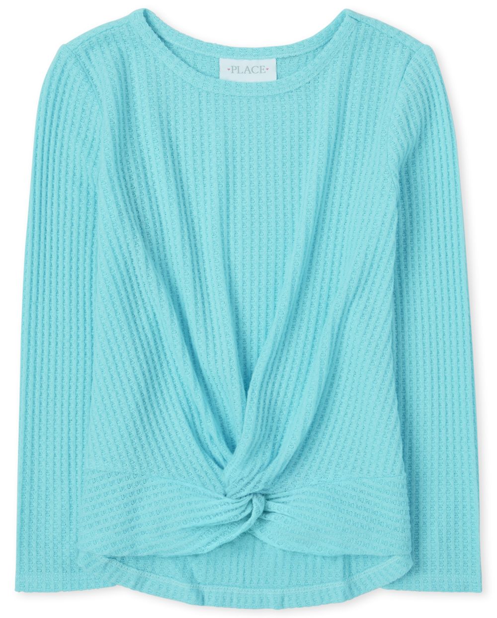 

Girls Twist Front Lightweight Sweater - Blue - The Children's Place