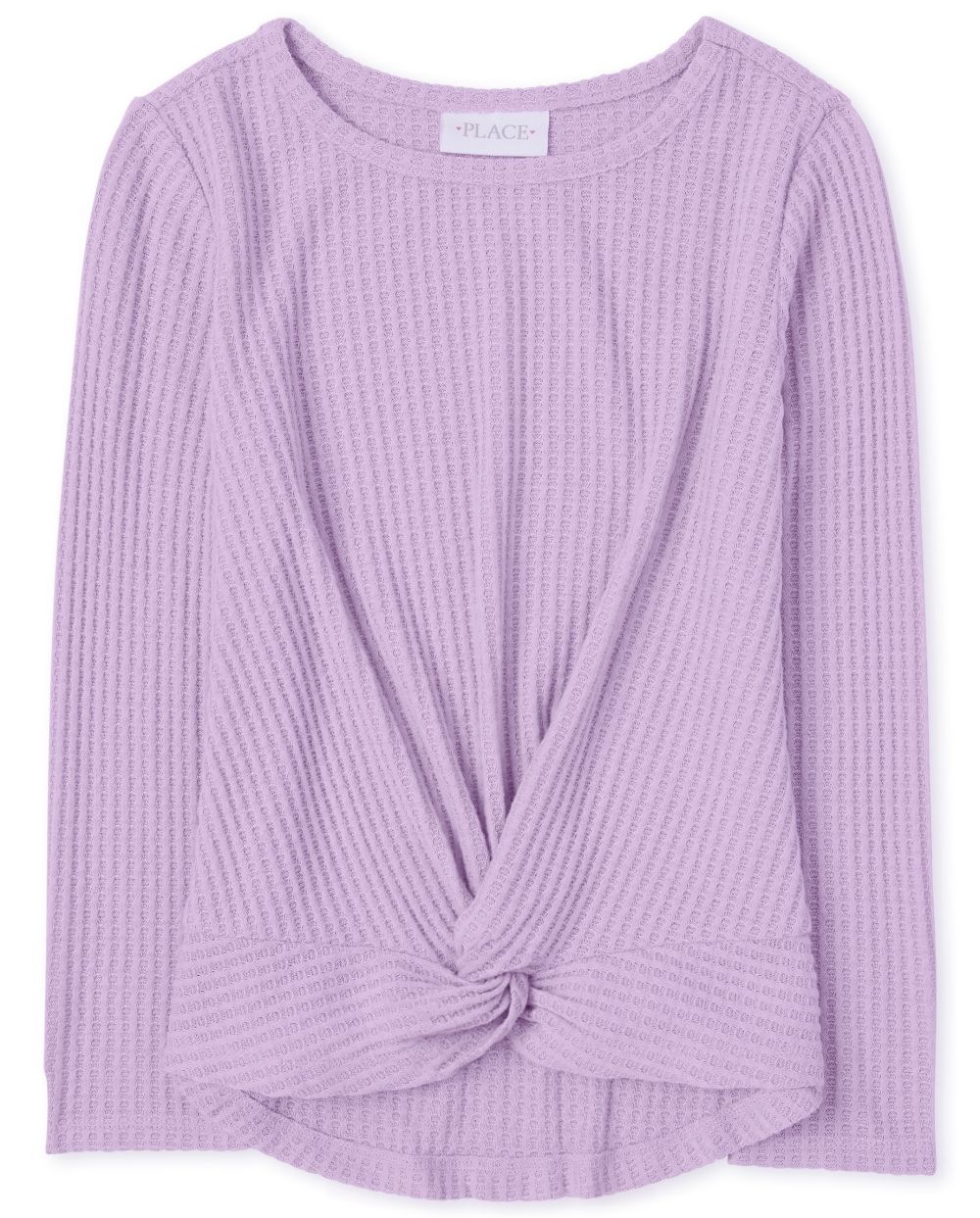 

Girls Twist Front Lightweight Sweater - Purple - The Children's Place