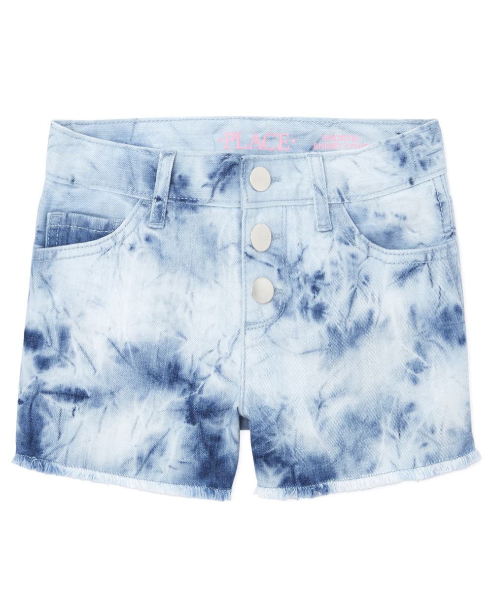 

s Tie Dye Denim Shortie Shorts - The Children's Place