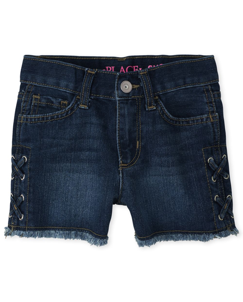 

s Lace Up Denim Shortie Shorts - The Children's Place