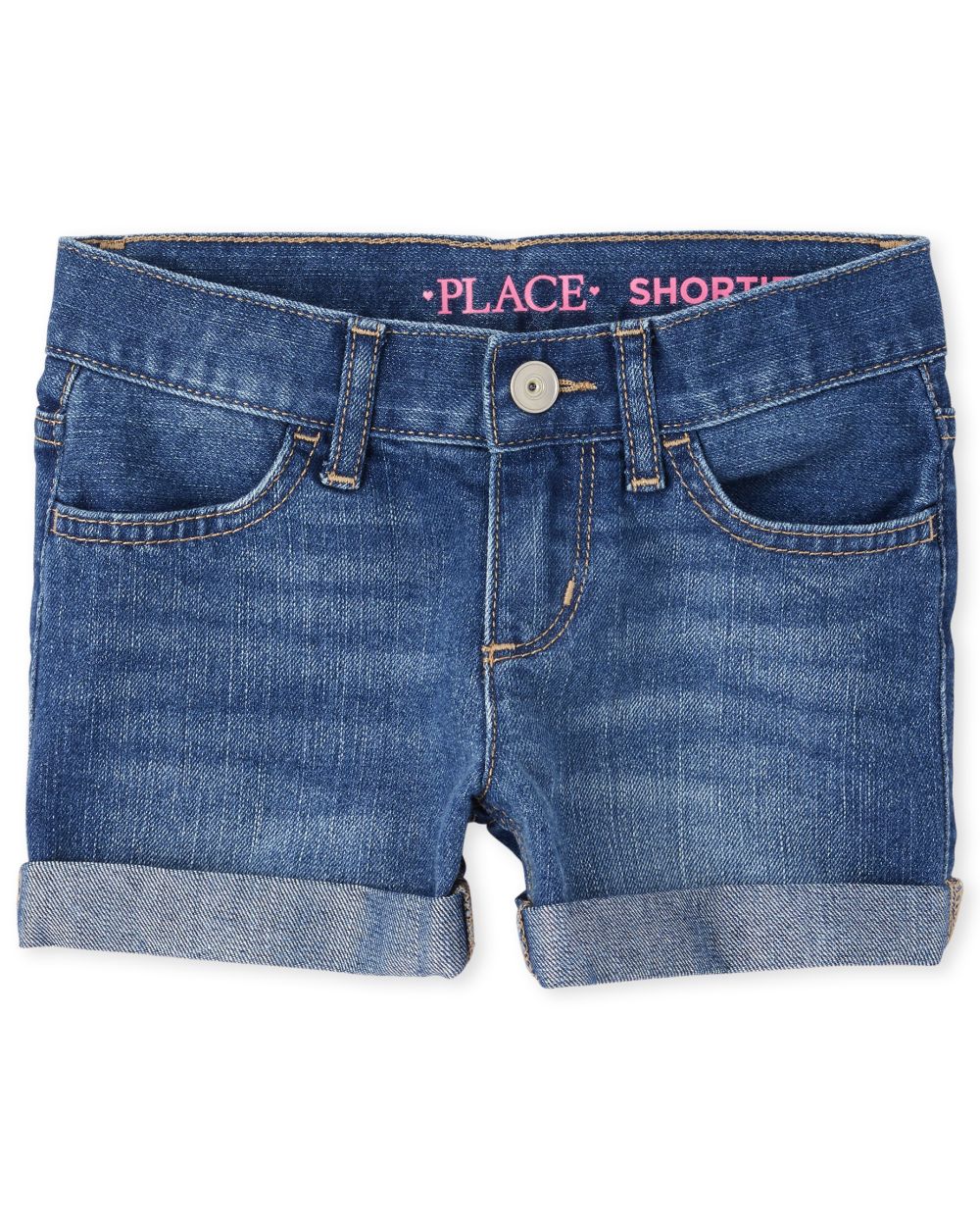 

s Roll Cuff Denim Shortie Shorts - The Children's Place