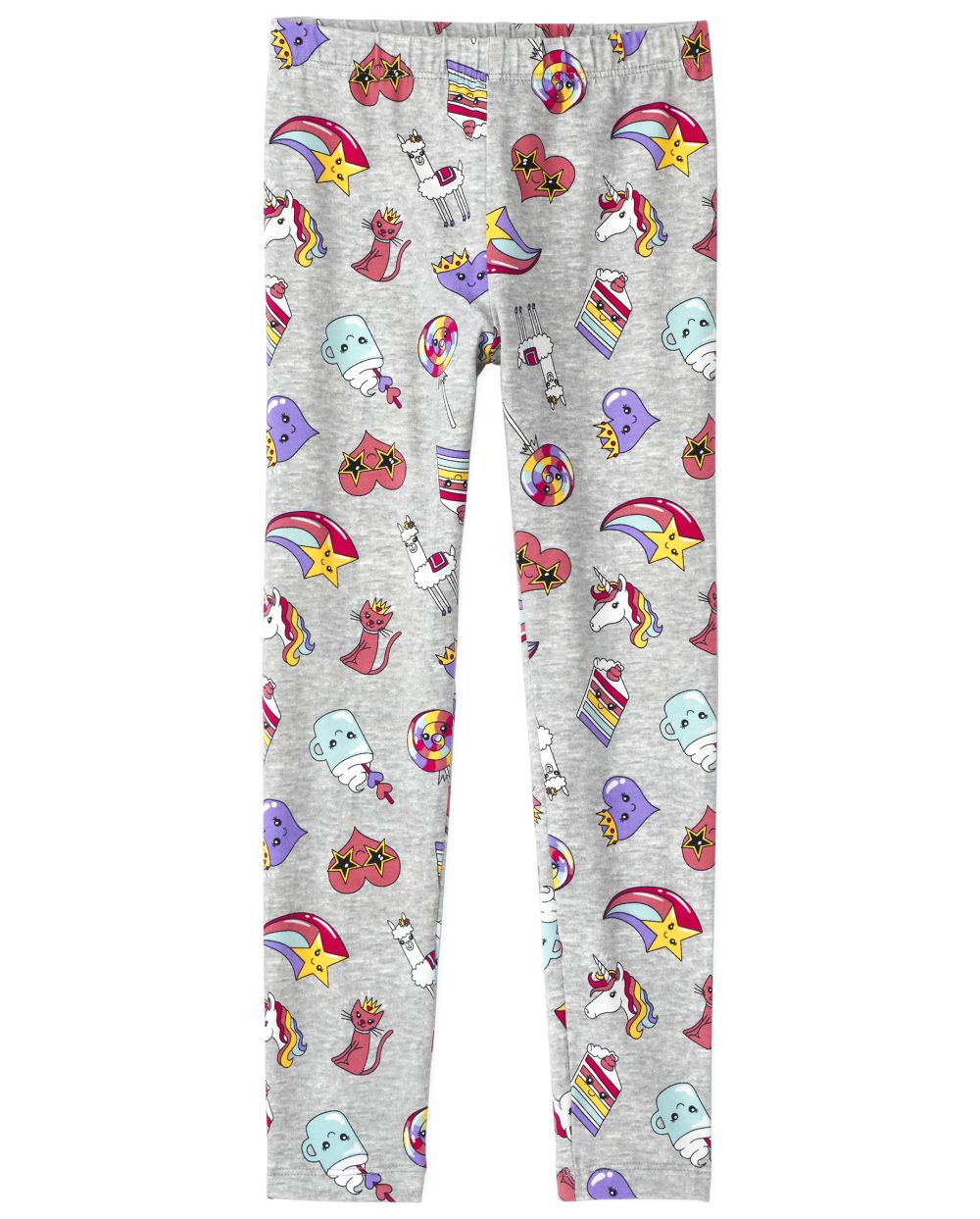 

Girls Print Leggings - Gray - The Children's Place