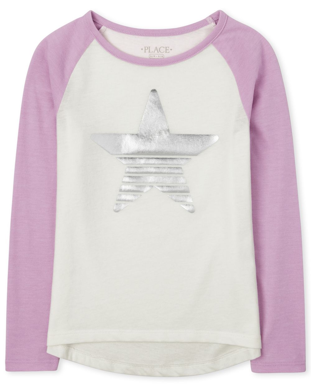 

Girls Active Foil Hi Low Top - White - The Children's Place