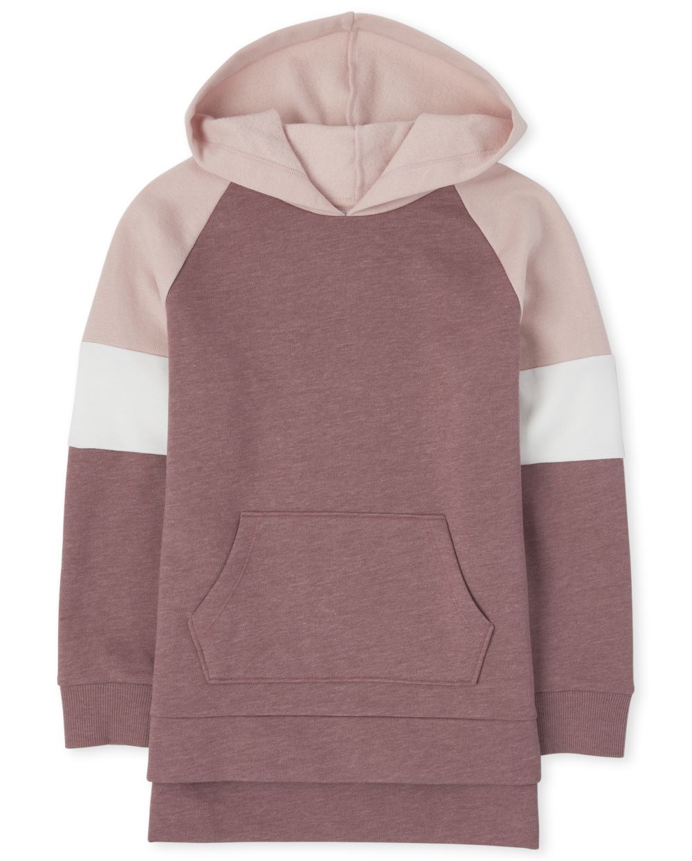 

Girls Active Colorblock Hoodie - Red - The Children's Place