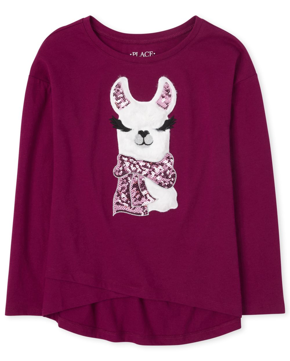

Girls Faux Fur Cross Front Legging Top - Red - The Children's Place