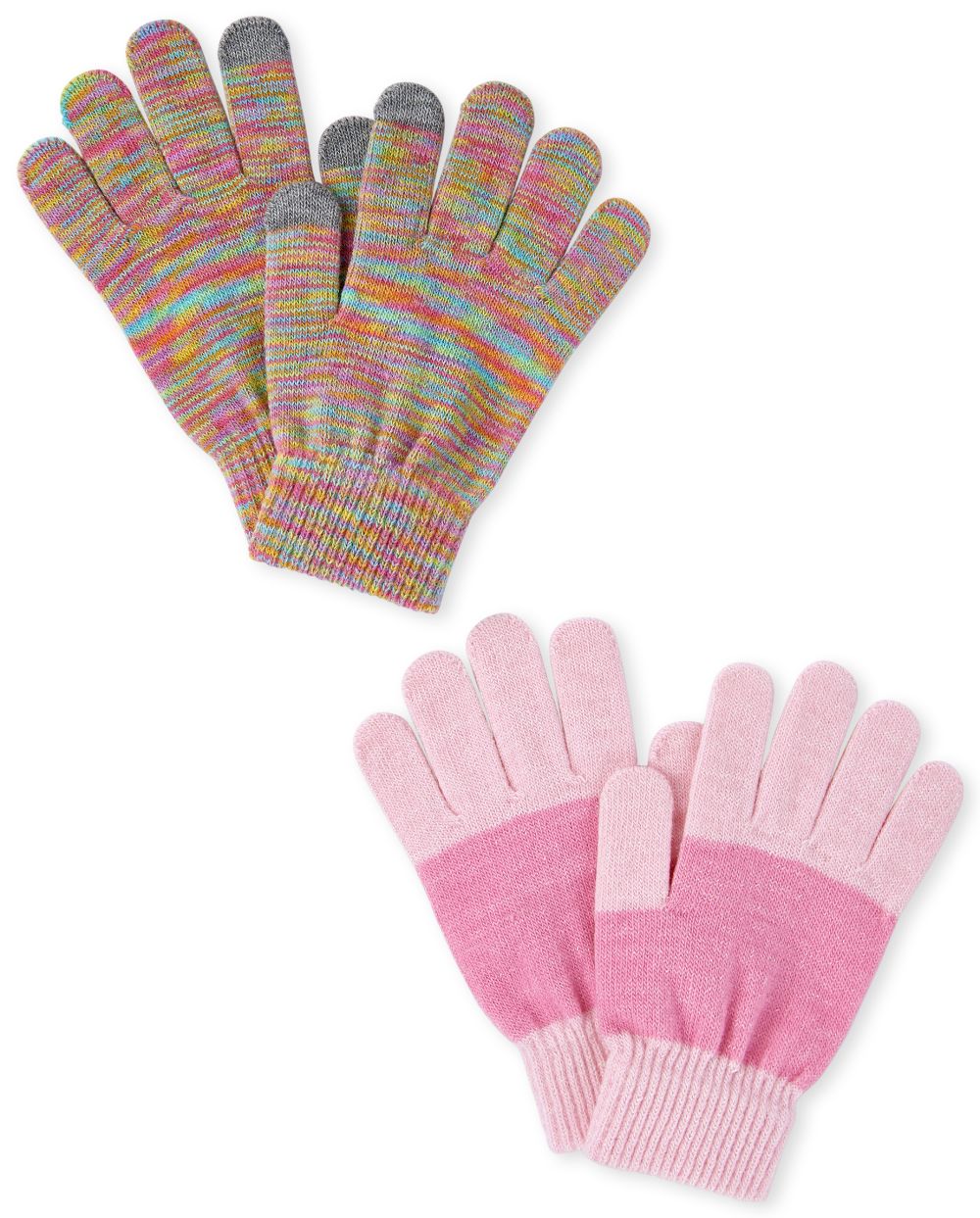 

Girls Space Dye Texting Gloves 2-Pack - Multi - The Children's Place