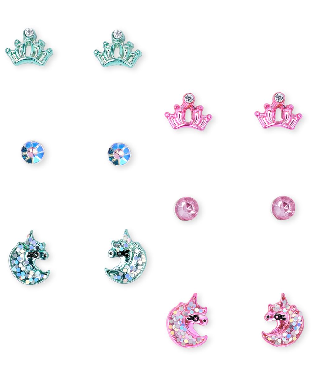 

Girls Unicorn Earrings 6-Pack - Multi - The Children's Place