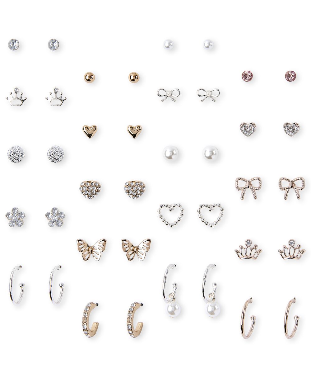 

Girls Mixed Metals Earrings 20-Pack - Multi - The Children's Place