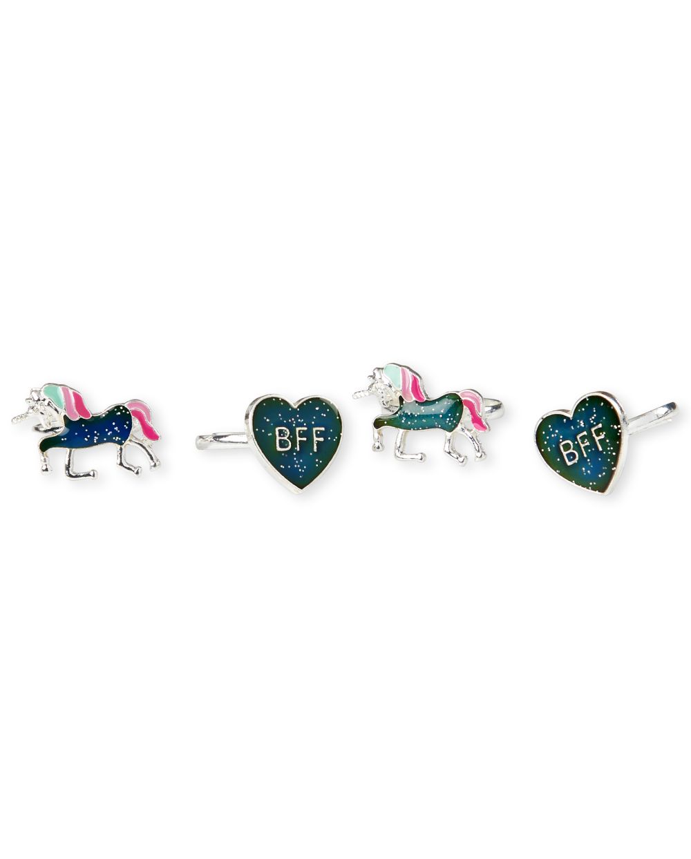 

Girls Unicorn Mood Bff Rings 4-Pack - Multi - The Children's Place