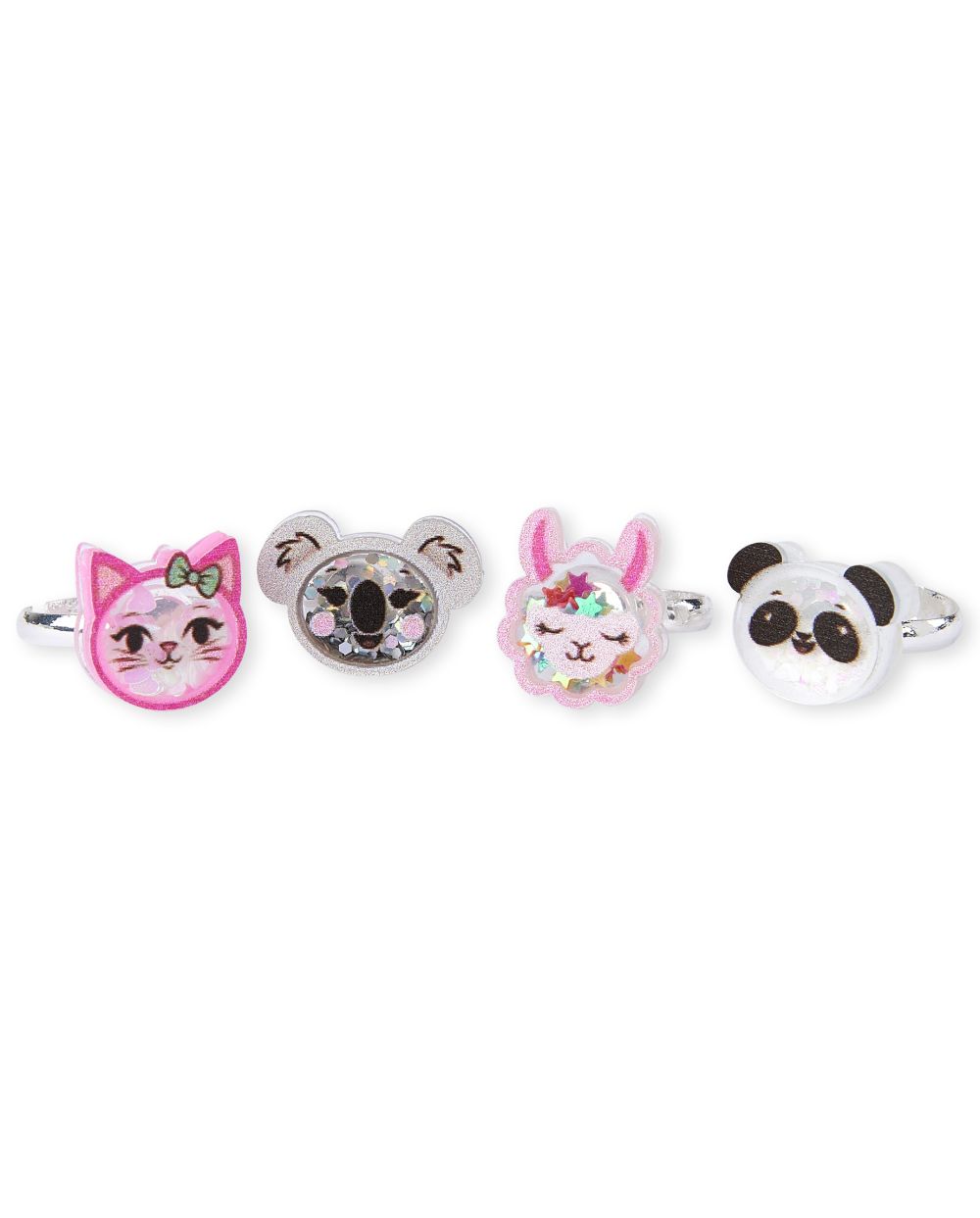 

Girls Shakey Critter Ring 4-Pack - Multi - The Children's Place