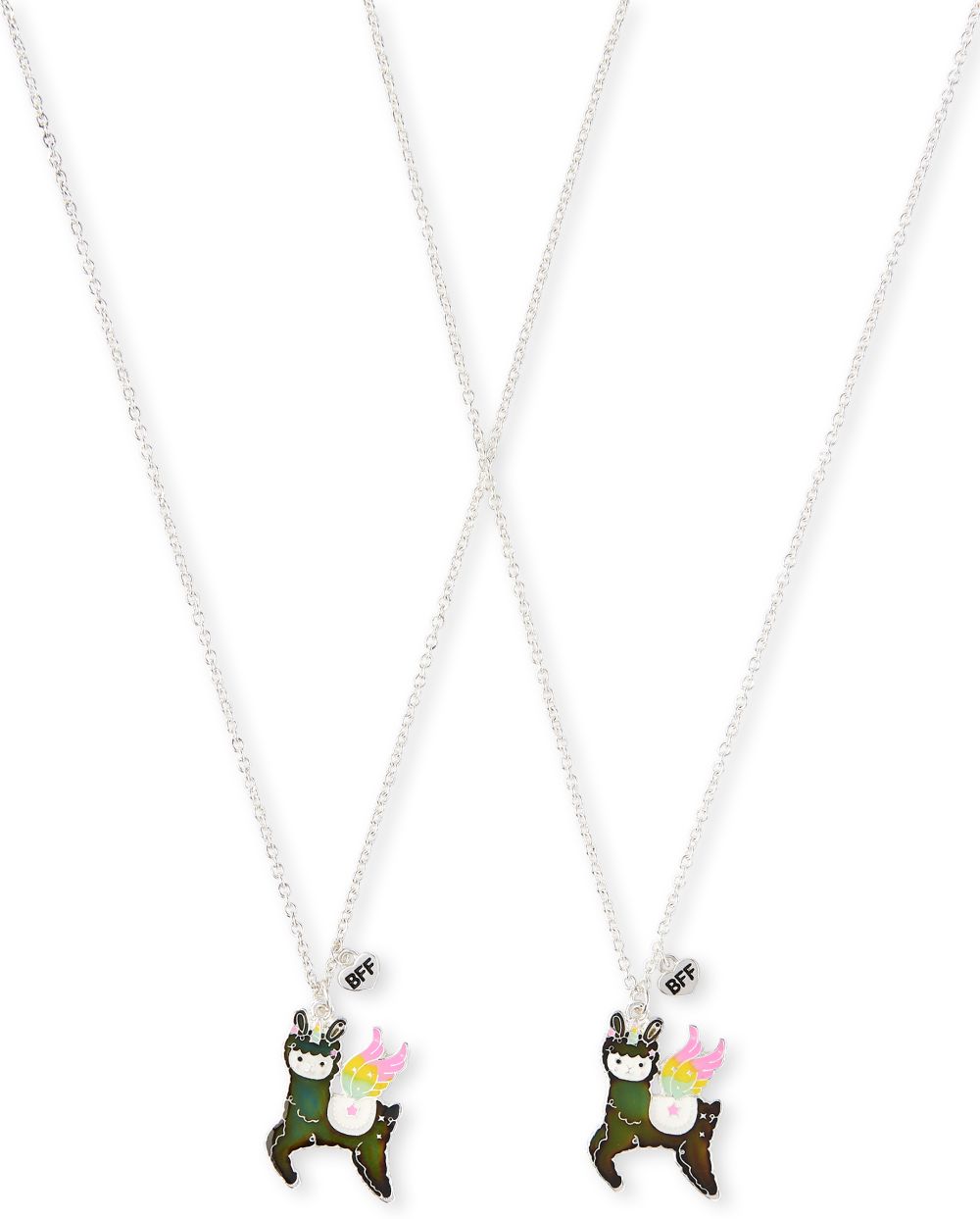 

Girls Mood Llamacorn Bff Necklace 2-Pack - Multi - The Children's Place