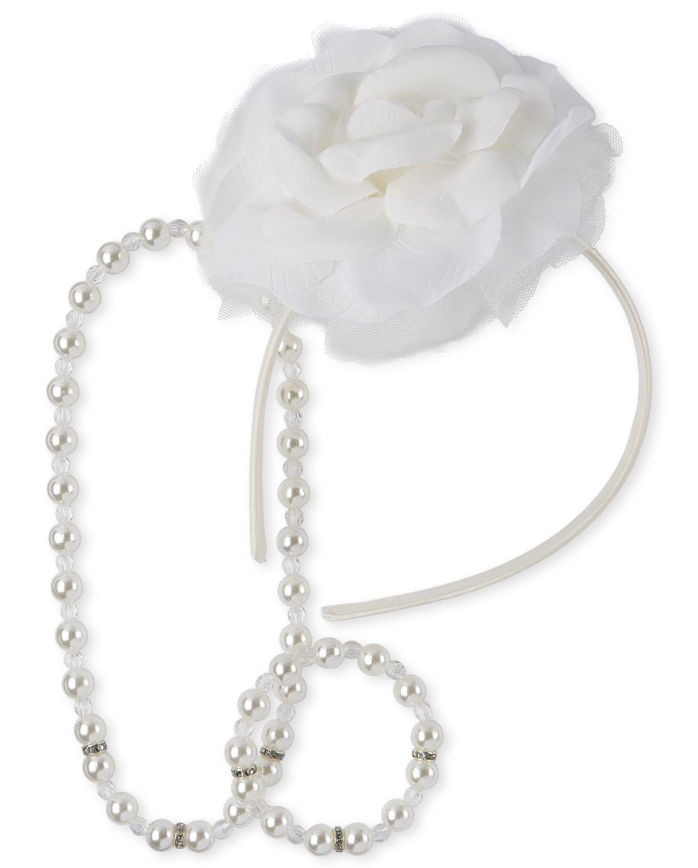 Girls Flower 3-Piece Hair And Jewelry Set - Multi - The Children's Place