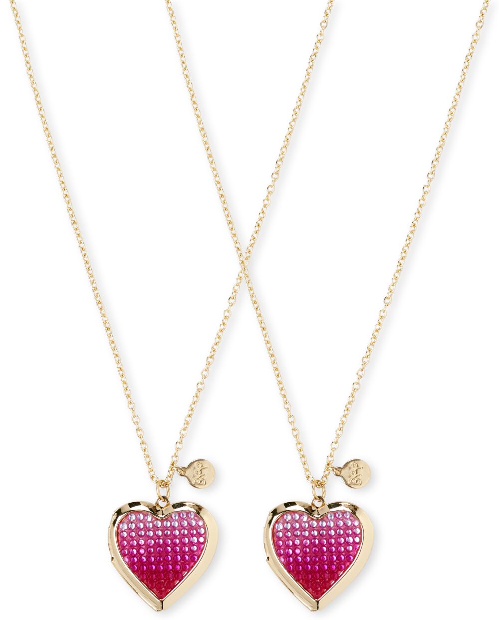 Girls Heart Locket BFF Necklace 2-Pack