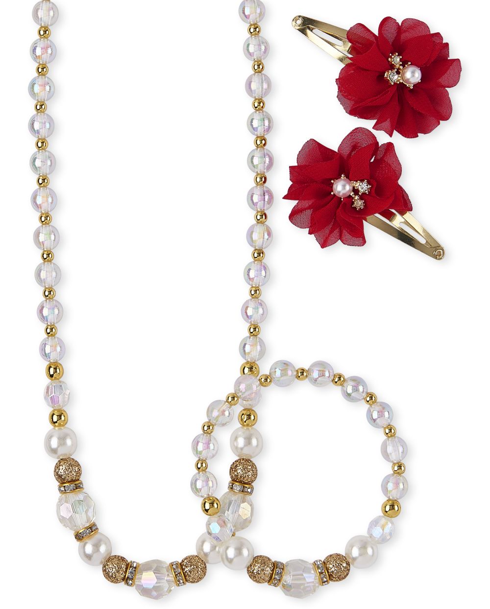 

Girls Flower 4-Piece And Jewelry Set - Multi - The Children's Place
