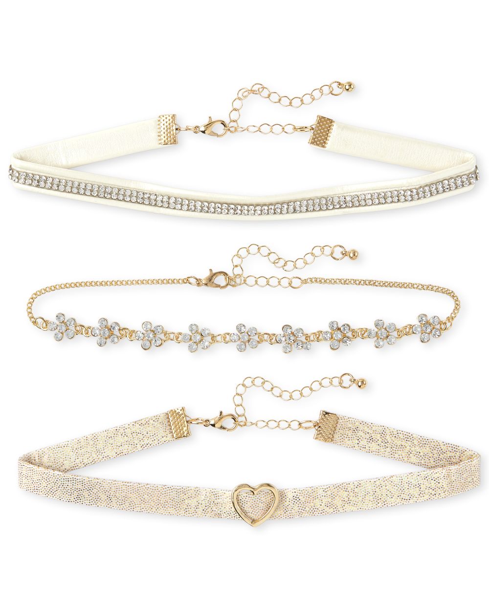 

Girls Flower Choker Necklace 3-Pack - Multi - The Children's Place