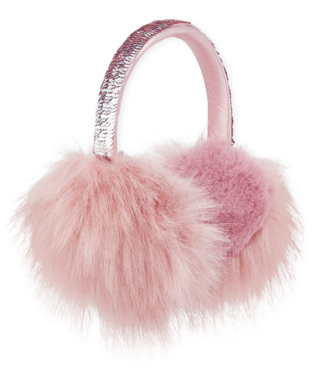 

Girls Flip Sequin Ear Muffs - Pink - The Children's Place